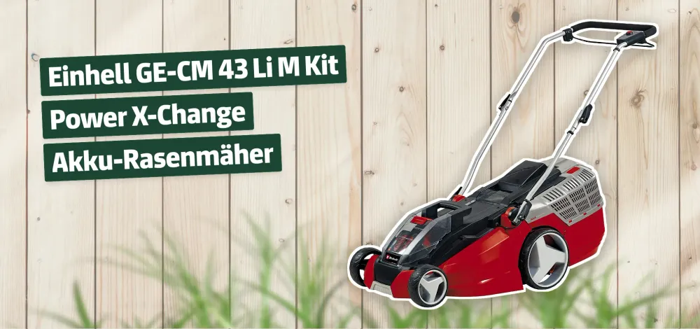 Einhell GE-CM 43 Li M Kit Power X-Change Akku-Rasenmäher